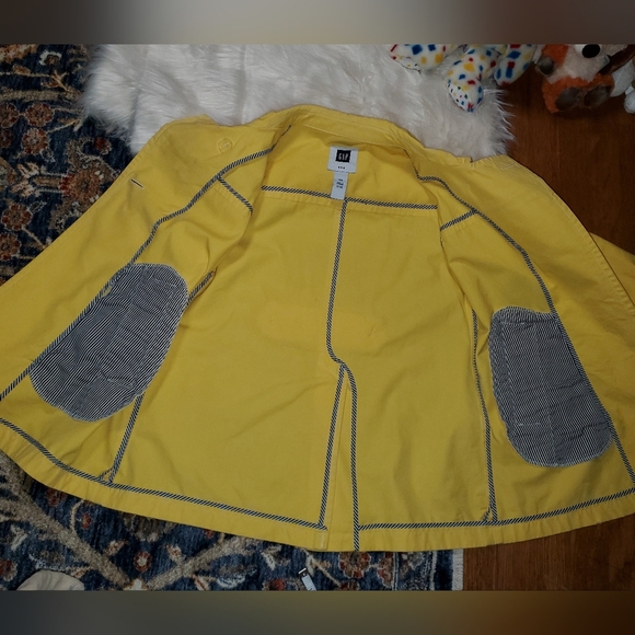 GAP Vintage Yellow Babydoll Pea Coat - Picture 7 of 12